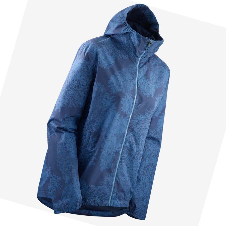 Chaquetas Salomon COMET WP JKT W WATERPROOF Mujer Azules | MX 2497MQZ